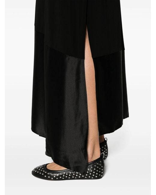 Max Mara Mouwloze Midi-jurk in het Black