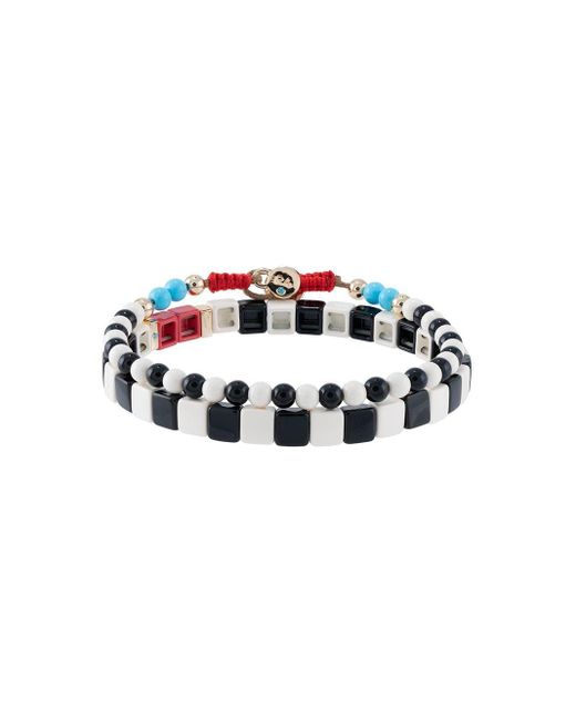 Lot de bracelets à perles Roxanne Assoulin pour homme en coloris White