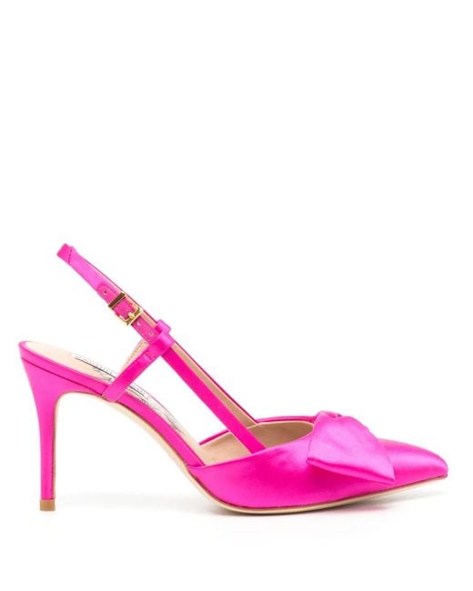 Sachin & Babi Pink Lenox 90Mm Bow-Detail Pumps