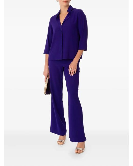 Peter Cohen Purple Square-Front Shirt