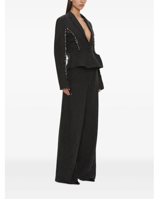 Christopher Esber Black Palmas Blazer
