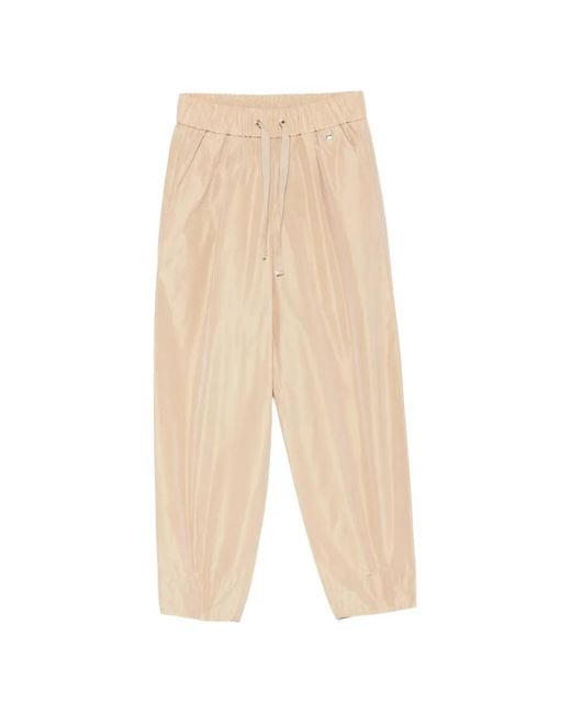 Herno White Polyester Drawstring-Fastening Trousers
