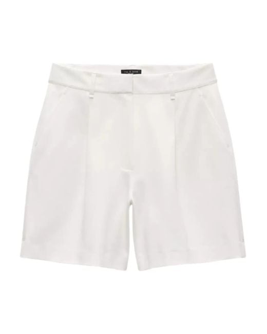 Rag & Bone ハイウエスト ショートパンツ White