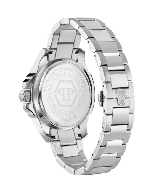 Philipp Plein White The $Kull 44Mm for men