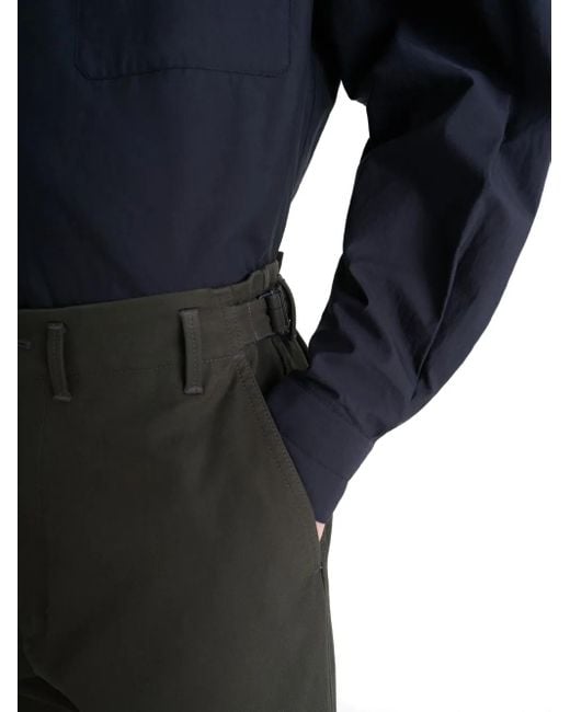 Lemaire Gray Adjustable-Waistband Carrot Trousers for men