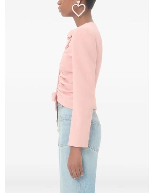 Valentino Garavani Pink Cropped Jacket
