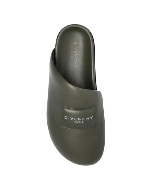 Givenchy Puffy Mules Mit Logo-Patch in Black für Herren