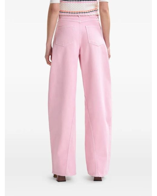 Essentiel Antwerp Pink Twisted Barrel Jeans