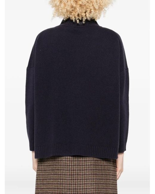 Maglione A Collo Alto di Weekend by Maxmara in Blue