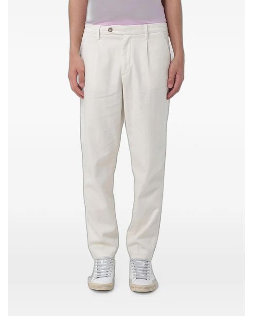 Re-hash White Pleated Trousers for men