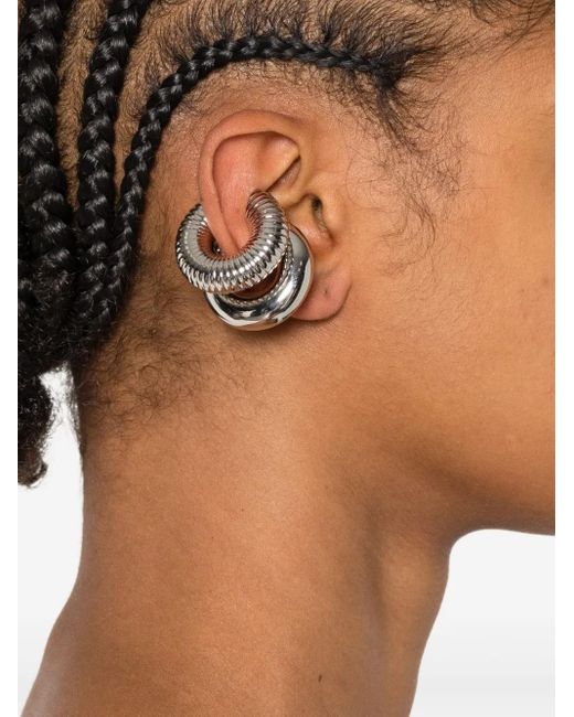 Rabanne White Polished-Finish Earcuffs (Set Of Three)