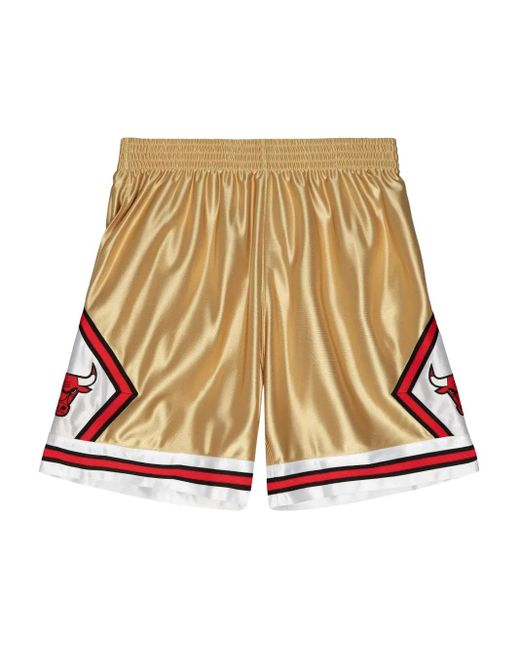 メンズ Mitchell & Ness 75th Nba Chicago Bulls 1997 Swingman Shorts Natural