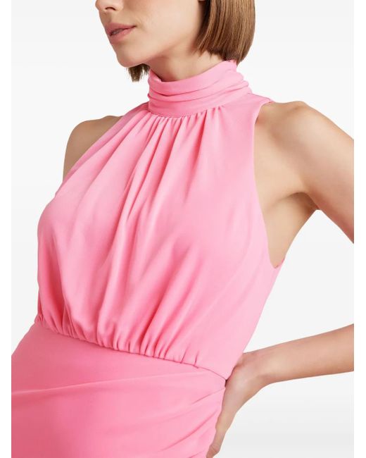 Cinq À Sept Pink Antonia Asymmetric Midi Dress