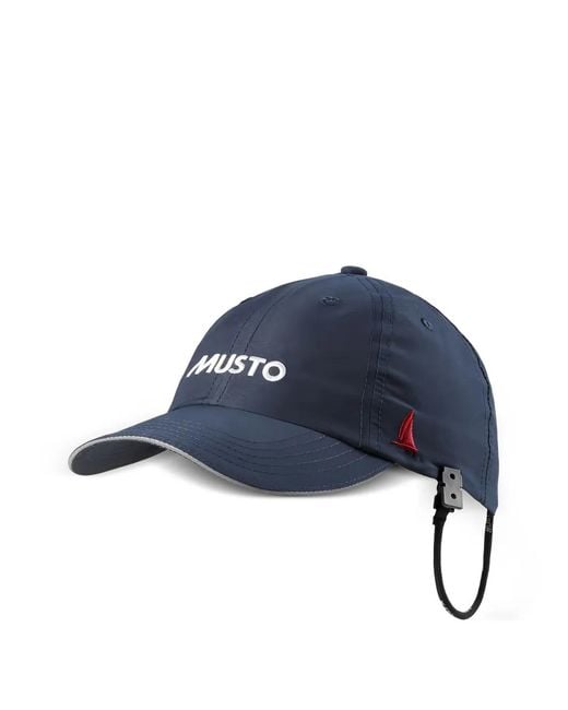 Musto Blue Logo-Embroidered Curved-Peak Cap