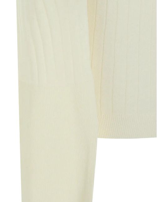 Malo Green Ribbed Knitted Cardigan