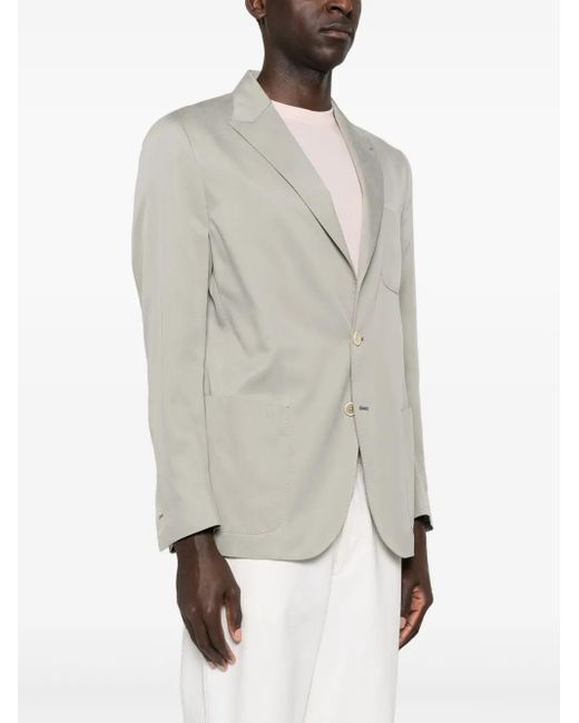 Eleventy Gray Single-Breasted Blazer for men