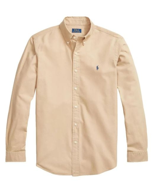 Polo Ralph Lauren Natural Polo Pony Button-Up Cotton Shirt for men