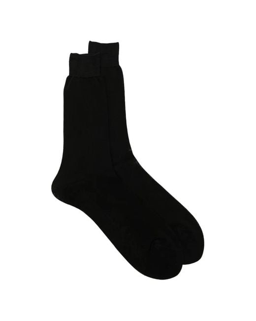Zegna Black Chiffon Socks
