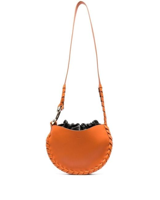 Chloé Mate Hobo Small Leather Shoulder Bag in Orange Lyst