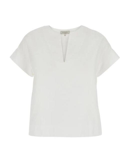 Antonelli Vネック Tシャツ White