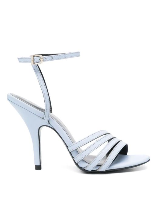 Patrizia Pepe White 60Mm Leather Sandals