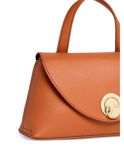 Coccinelle Brown Small Nikla C-Me-Logo Tote Bag