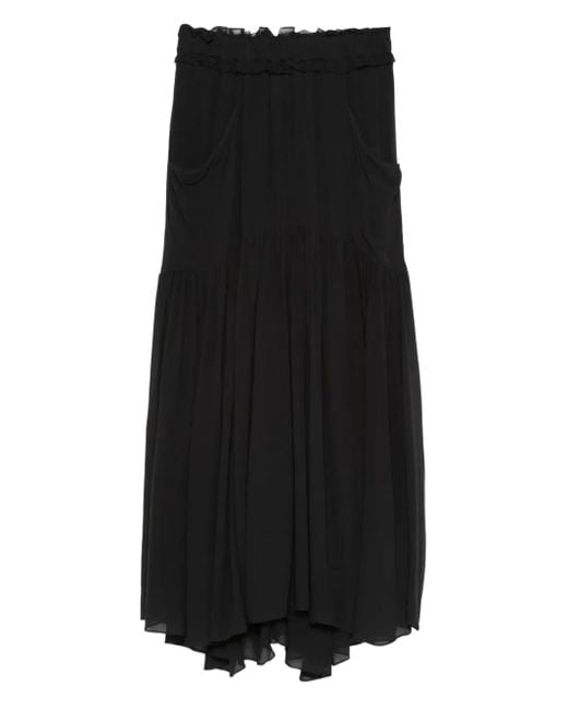 Isabel Marant ラッフル マキシスカート Black