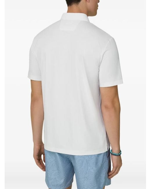 Boggi White B Tech Polo Shirt for men