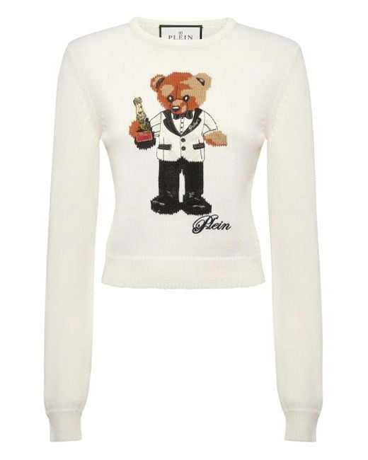 Pull À Logo Brodé Philipp Plein en coloris White