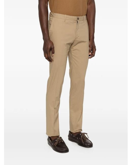 Incotex Natural Button Trousers for men