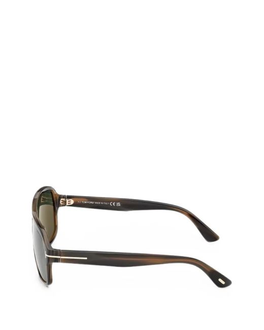 Tom Ford Green Eckige William Sonnenbrille