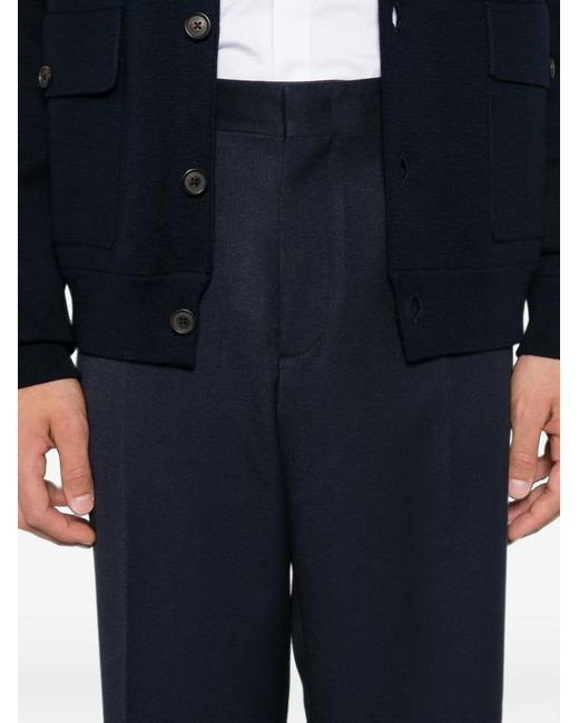 Cellar Door Blue Milo Straight-Leg Trousers for men
