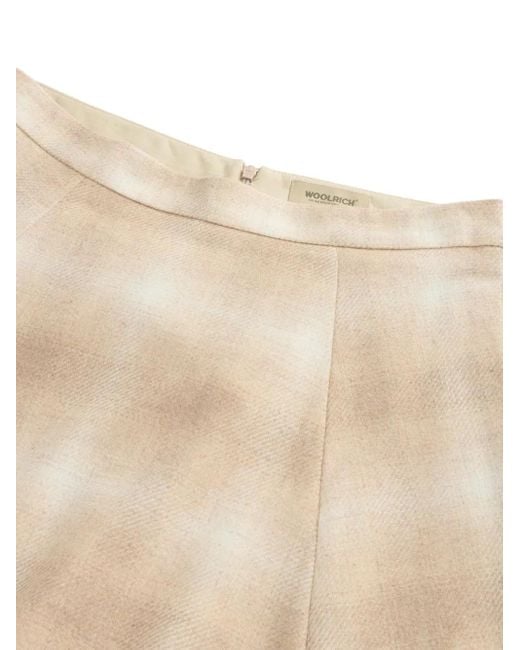 Woolrich Natural Pleated Ombre Skirt