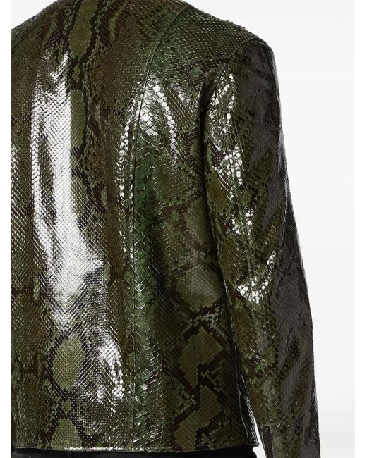 Giacca Biker di Philipp Plein in Green da Uomo