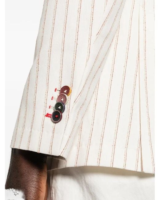 Manuel Ritz White Single-Breasted Blazer for men