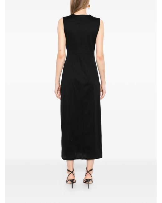 JNBY Black Twist-Detail Sleeveless Dress