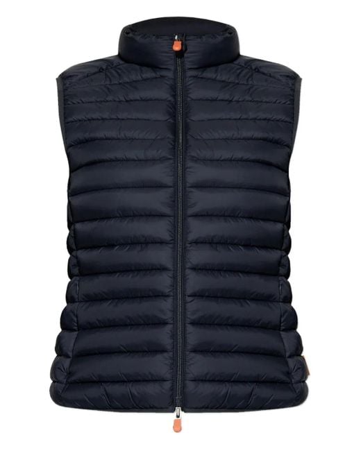 Save The Duck Blue Charlotte Padded Gilet