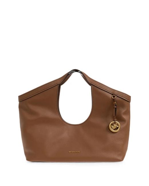 MICHAEL Michael Kors Brown Haddie Leather Tote Bag