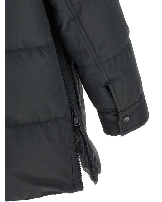 Brunello Cucinelli Black Quilted Padded Pocket Coat