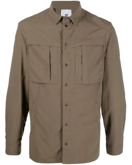 PT Torino Klassische Hemdjacke in Green für Herren