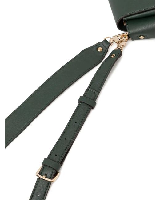 Guess Green Triangle-Logo Crossbody Bag