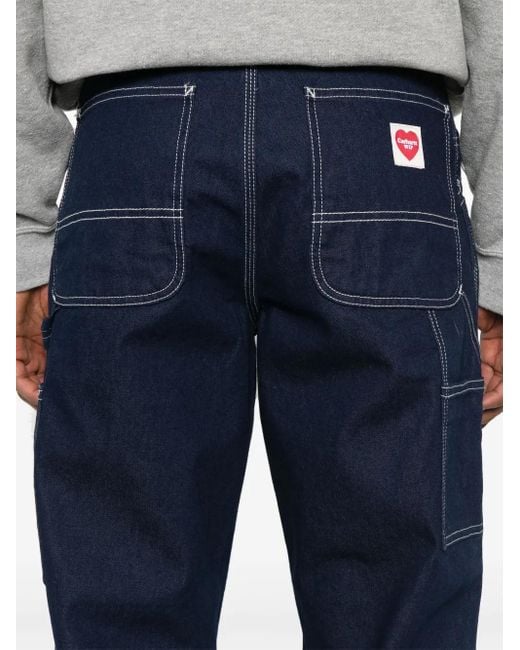 Carhartt Blue Single Knee Heart Pant for men