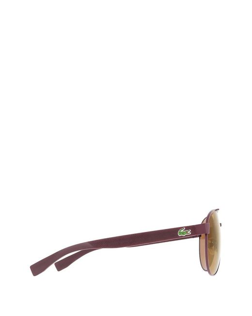 Lacoste Pink Pilot-Frame Sunglasses for men
