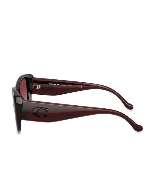COACH Purple Logo-Detail Sunglasses