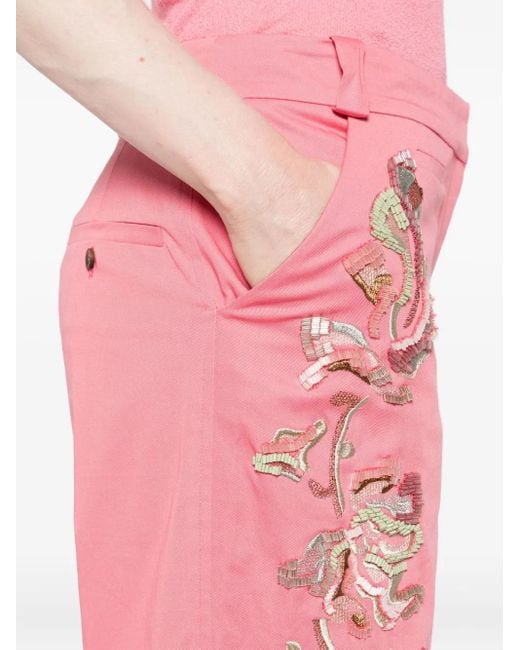 Christopher Esber Pink Straight-Leg Trousers