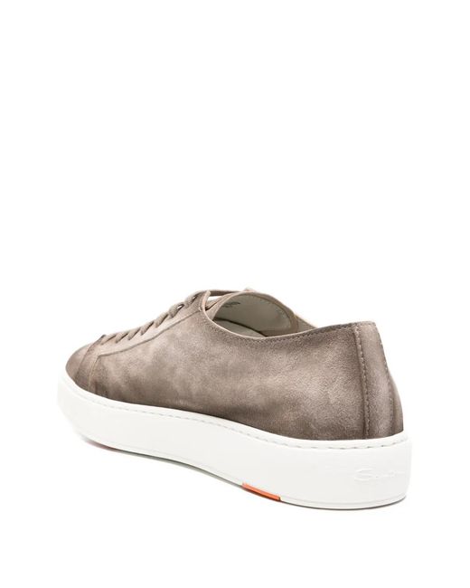 Santoni White Baskets À Lacets for men