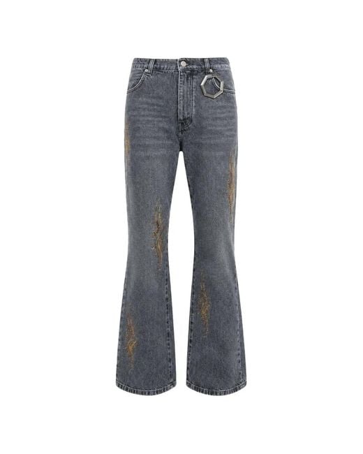 Alchemist Blue Studio Crystal-Embellished Jeans for men