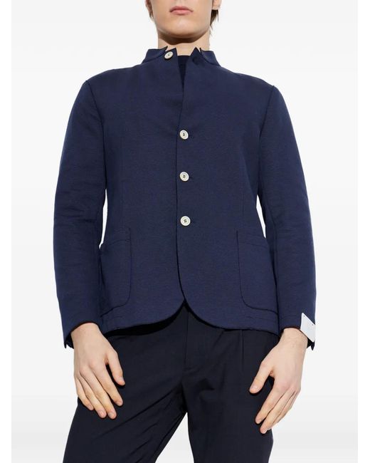 Eleventy Blue Button Jacket for men