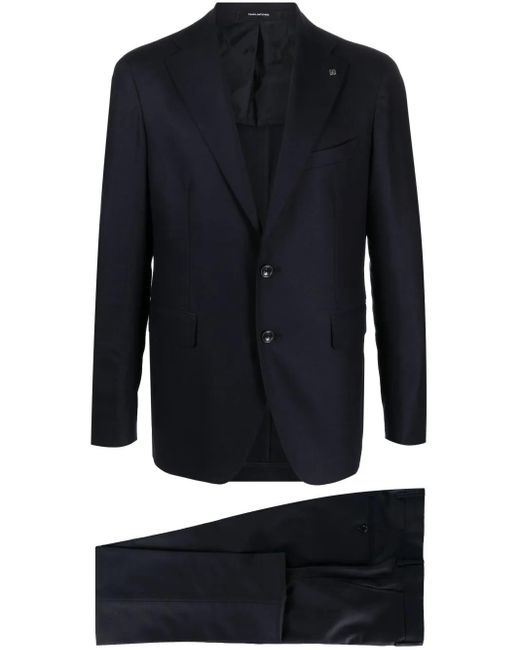 Tagliatore Blue Single-Breasted Two-Piece Suit for men