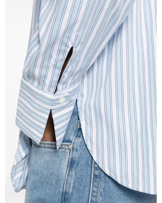 Pennyblack Blue Striped Long-Sleeve Blouse